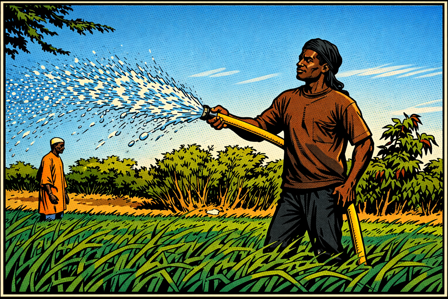 irrigation a la lance